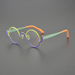 Ollie Small Round Titanium Glasses Frame Round Frames Southood