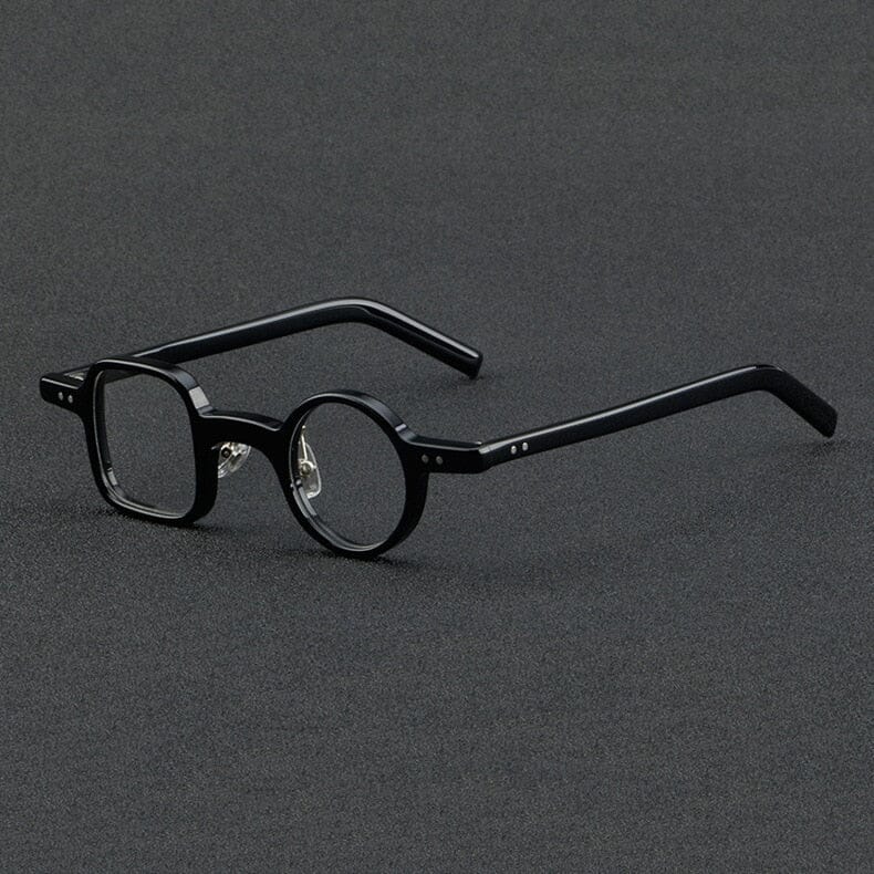 Onur Vintage Round Square Acetate Glasses Frame Geometric Frames Southood Black