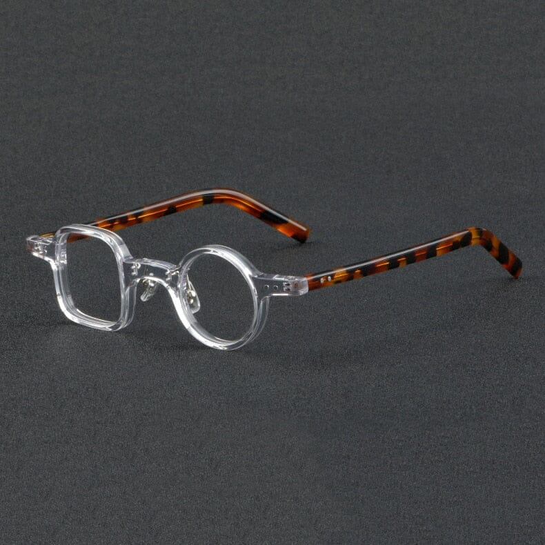 Onur Vintage Round Square Acetate Glasses Frame Geometric Frames Southood Clear