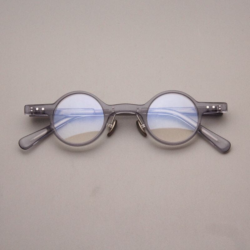 Orik Retro Small Round Glasses Frame Round Frames Southood Grey
