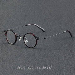 Orita Small Punk Round Glasses Frame Round Frames Southood C10LeopardGun