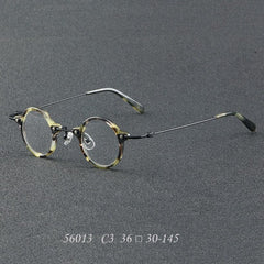 Orita Small Punk Round Glasses Frame Round Frames Southood C3Green