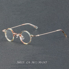 Orita Small Punk Round Glasses Frame Round Frames Southood C4LightGreen