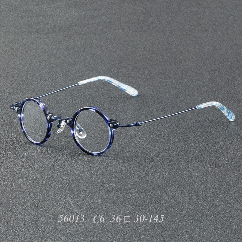 Orita Small Punk Round Glasses Frame Round Frames Southood C6Blue