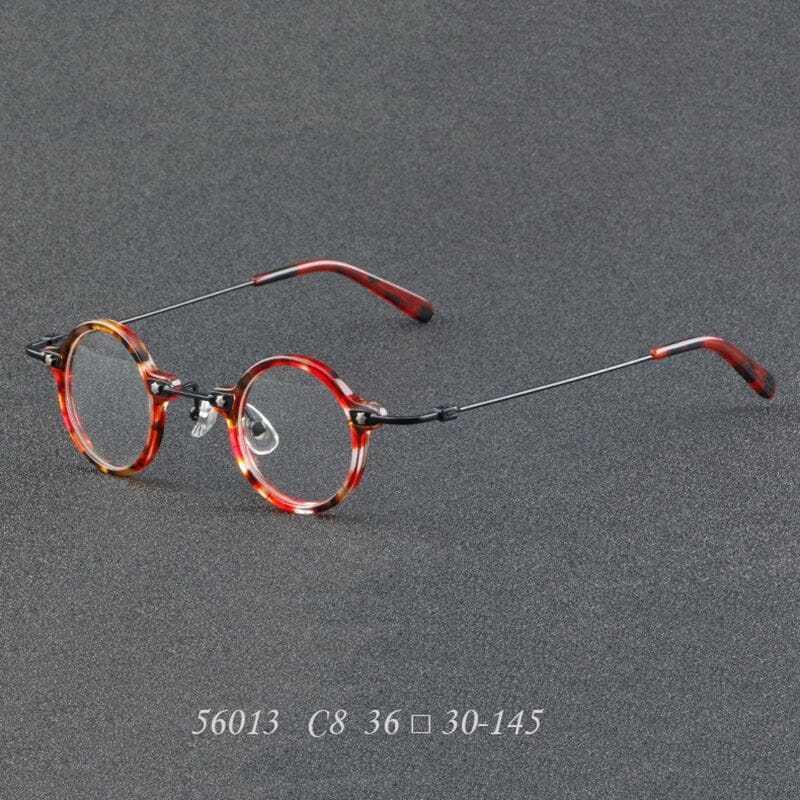 Orita Small Punk Round Glasses Frame Round Frames Southood C8Red