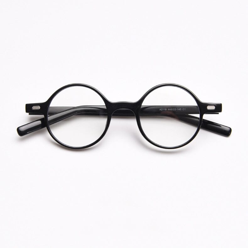 Orval Vintage TR90 Round Eyeglasses Round Frames Southood Black