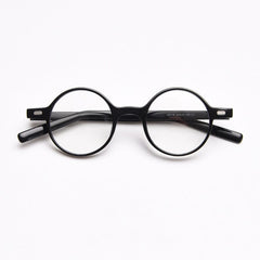 Orval Vintage TR90 Round Eyeglasses Round Frames Southood Black