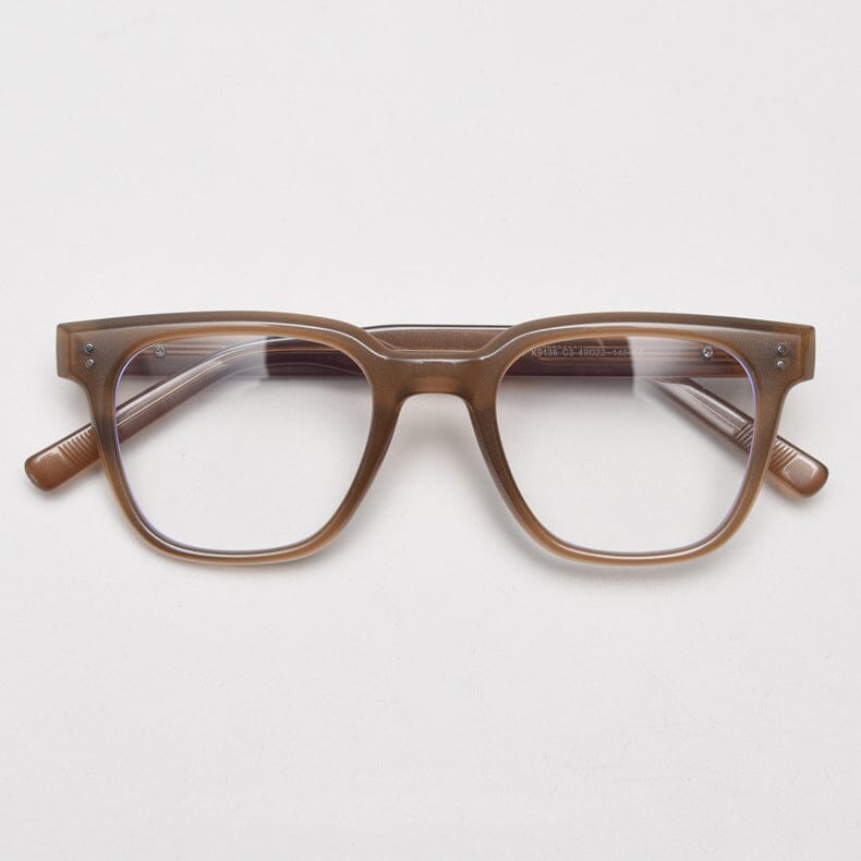 Osric TR90 Vintage Square Eyeglasses Frame Rectangle Frames Southood Tea