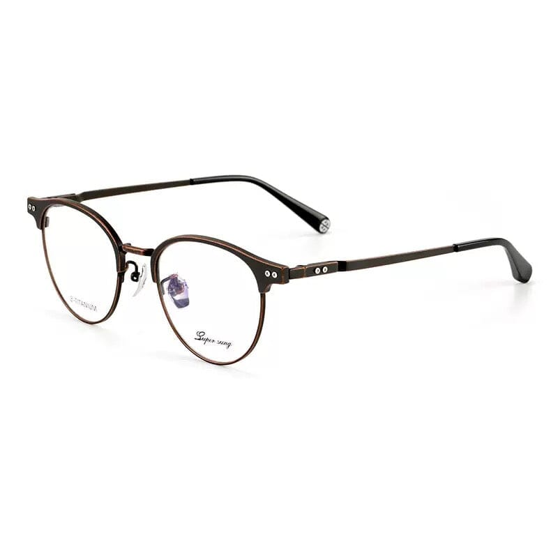 Oswin Vintage Acetate Eyeglasses Frame Browline Frames Southood Bronze
