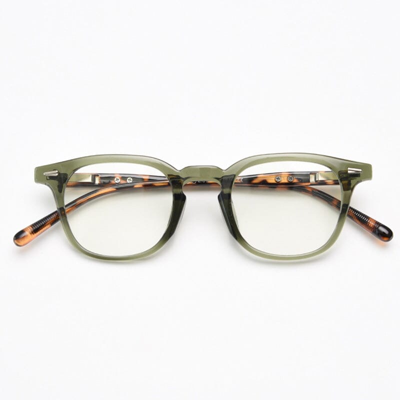 Ove Vintage Tr90 Optical Frame Geometric Frames Southood Green Leopard