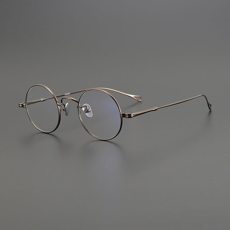 Penn Retro Round Titanium Glasses Frame Round Frames Southood Bronze
