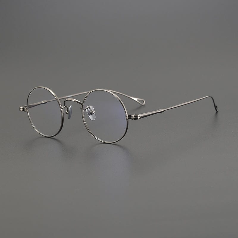 Penn Retro Round Titanium Glasses Frame Round Frames Southood Gun