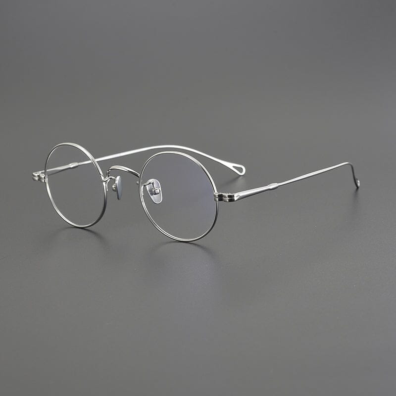 Penn Retro Round Titanium Glasses Frame Round Frames Southood Silver