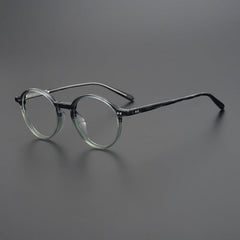 Pepper Vintage Acetate Glasses Frame Round Frames Southood Blue Stripe