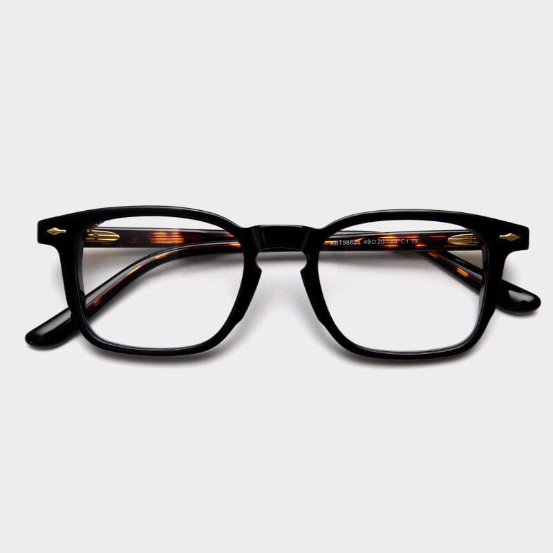 Phillip High Quality Acetate Glasses Frame Rectangle Frames Southood BlackLeopard