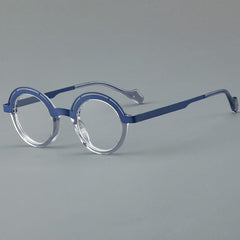 Piper Retro Round Glasses Frame Round Frames Southood Blue