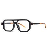Primo Vintage Square Glasses Frame Rectangle Frames Southood bright black clear