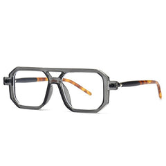 Primo Vintage Square Glasses Frame Rectangle Frames Southood grey clear