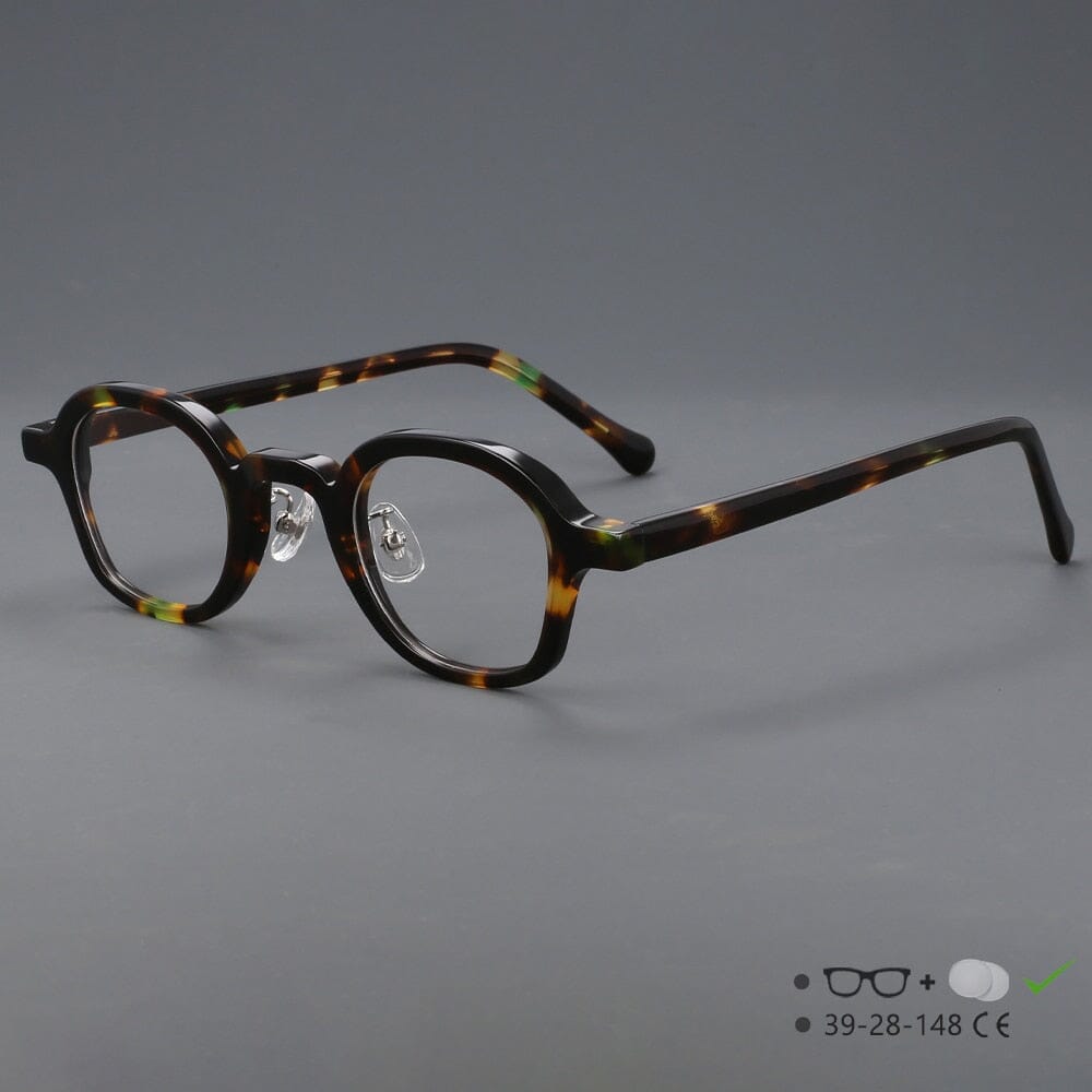Rab Vintage Small Acetate Glasses Frame Round Frames Southood Leopard