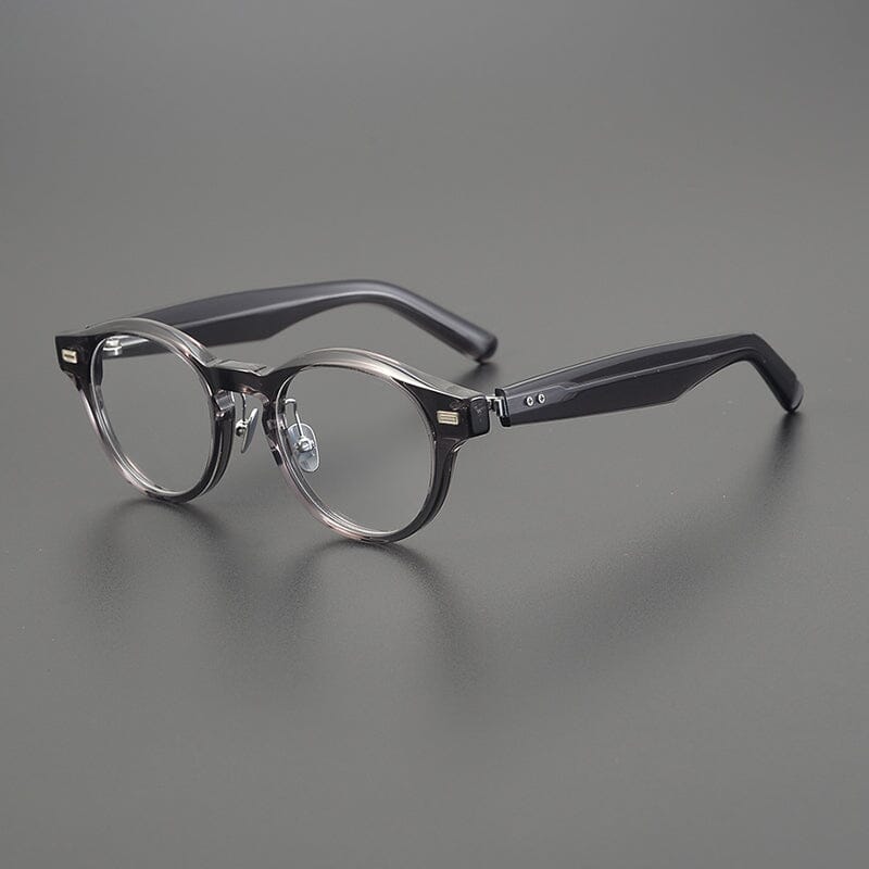 Raff Browline Acetate Glasses Frame Round Frames Southood Grey