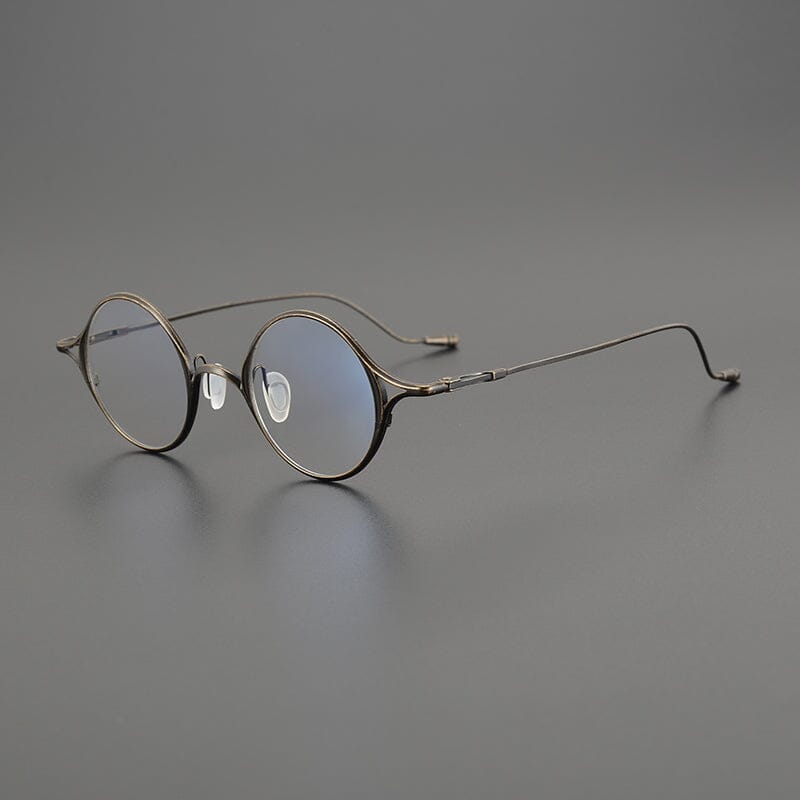 Rain Vintage Personalized Titanium Eyeglasses Frame Round Frames Southood Bronze