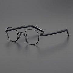 Ranay Vintage Titanium Eyeglasses Frame Rectangle Frames Southood Black