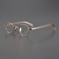 Ranay Vintage Titanium Eyeglasses Frame Rectangle Frames Southood Rose Gold