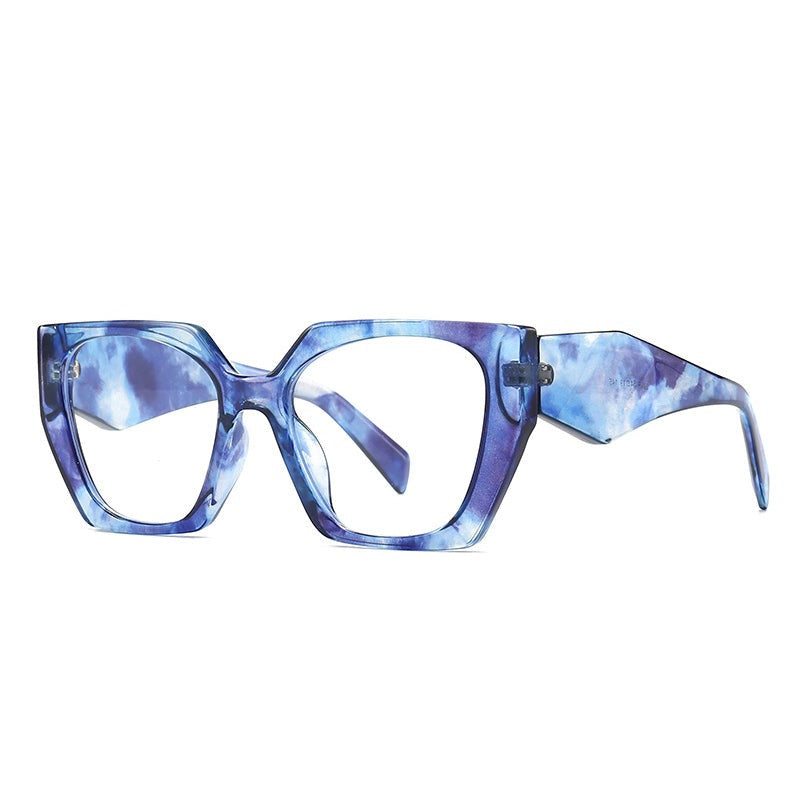 Regina Rainbow Glasses Frame Rectangle Frames Southood blue white clear