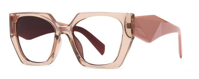 Regina Rainbow Glasses Frame Rectangle Frames Southood brown clear