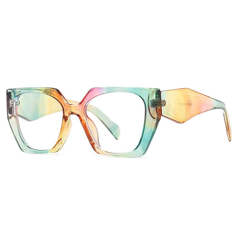 Regina Rainbow Glasses Frame Rectangle Frames Southood colorful clear