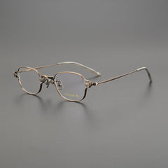 Reid Retro Rectangle Titanium Glasses Frame Rectangle Frames Southood Bronze