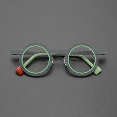 Rene Ultralight Round Titanium Glasses Frame Round Frames Southood Grey