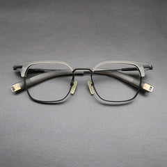 Reve Vintage Acetate Square Glasses Frame Rectangle Frames Southood Gray Black