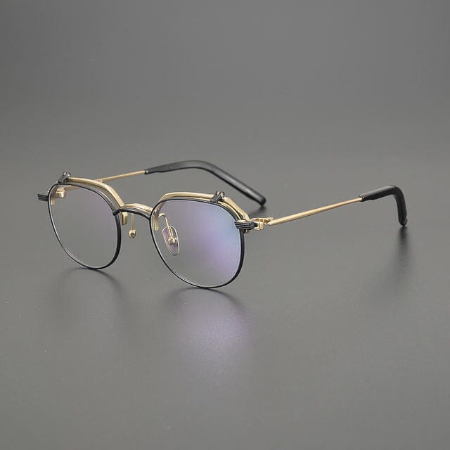 Rex Business Titanium Flippable Frame Rectangle Frames Southood Black Gold