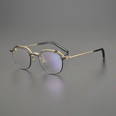 Rex Business Titanium Flippable Frame Rectangle Frames Southood Black Gold