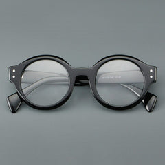Ricci Retro Round Acetate Optical Frame Round Frames Southood