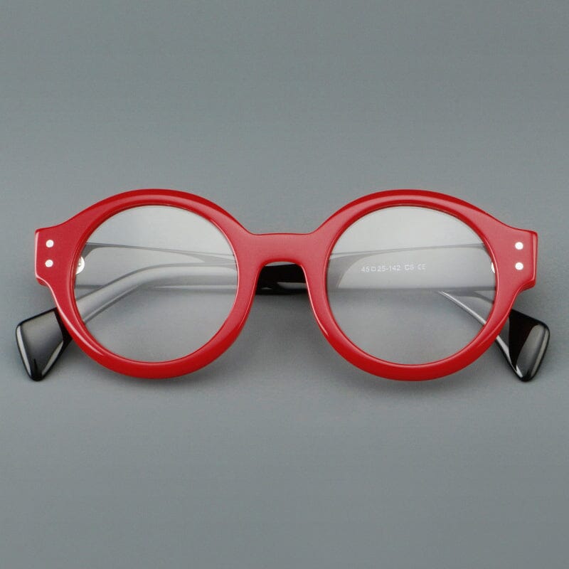 Ricci Retro Round Acetate Optical Frame Round Frames Southood
