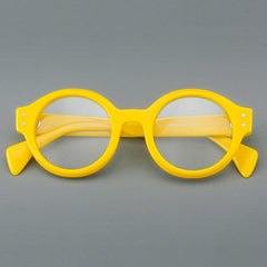 Ricci Retro Round Acetate Optical Frame Round Frames Southood