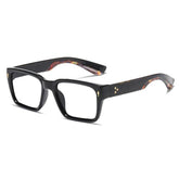 Richard Brand Square Glasses Frame Rectangle Frames Southood Black leopard