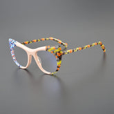 Ripple Acetate Cat Eye Glasses Frame Cat Eye Frames Southood Pink Flower