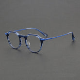 Rita Retro Titanium Glasses Frame Rectangle Frames Southood Blue