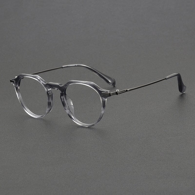 Rita Retro Titanium Glasses Frame Rectangle Frames Southood Clear Gun