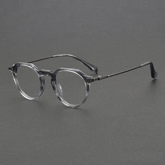 Rita Retro Titanium Glasses Frame Rectangle Frames Southood Clear Gun