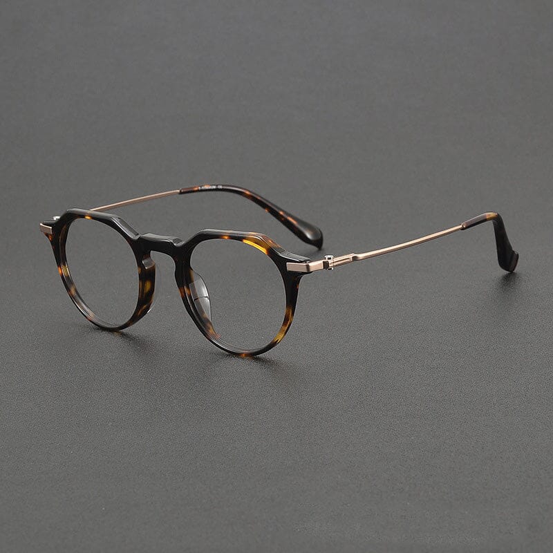 Rita Retro Titanium Glasses Frame Rectangle Frames Southood Leopard