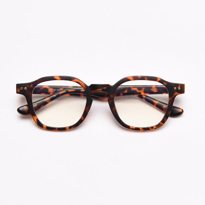Rolland TR90 Vintage Eyeglasses Frame Geometric Frames Southood Leopard