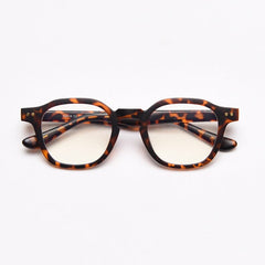 Rolland TR90 Vintage Eyeglasses Frame Geometric Frames Southood Leopard