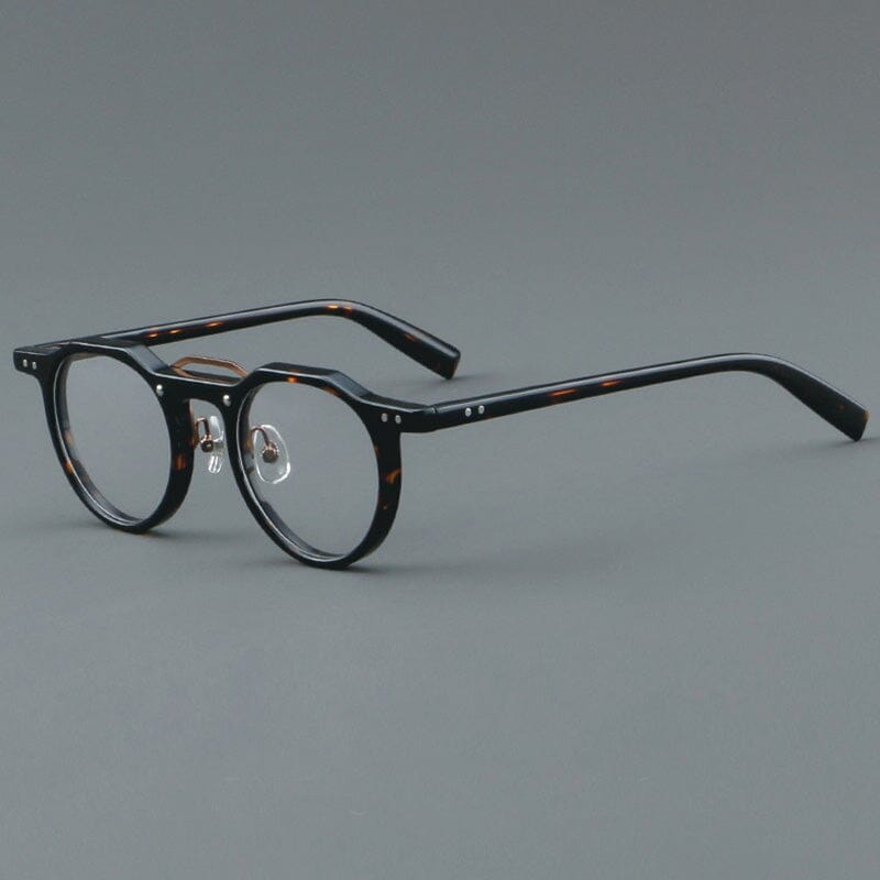 Ron Retro Round Acetate Glasses Frame Round Frames Southood Leoaprd