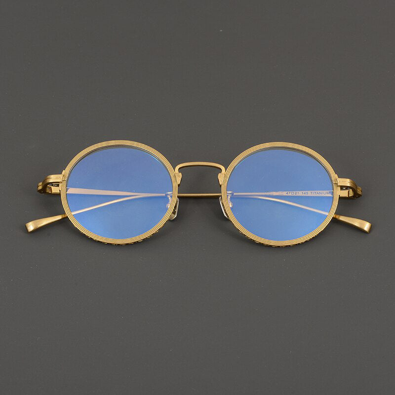 Saint Vintage Round Titanium Eyeglasses Frame Round Frames Southood