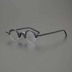 Shaw Round Acetate Glasses Frame Round Frames Southood Matte Black