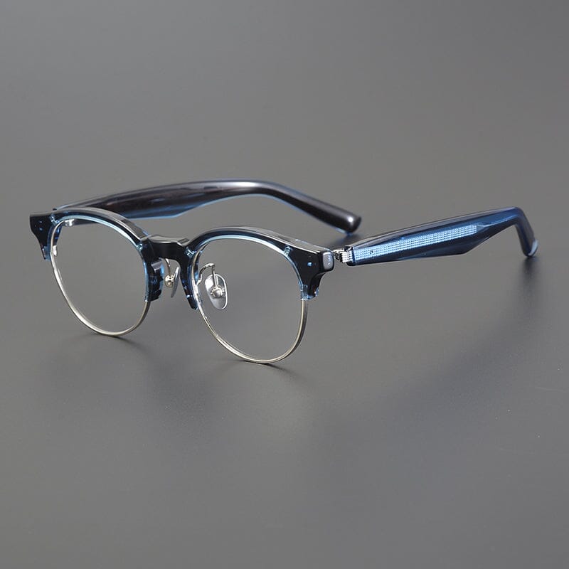 Smith Browline Acetate Glasses Frame Browline Frames Southood Blue stripe